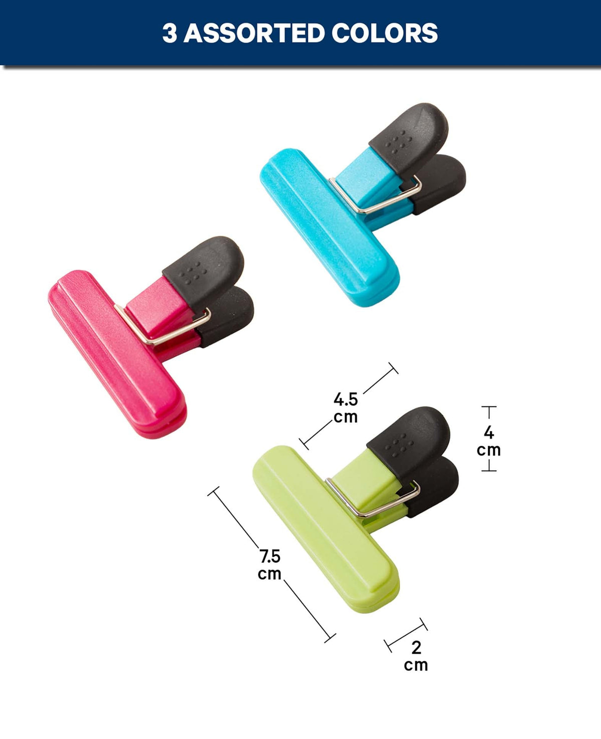 Tütenclips 7.5 cm, 6 Stk.