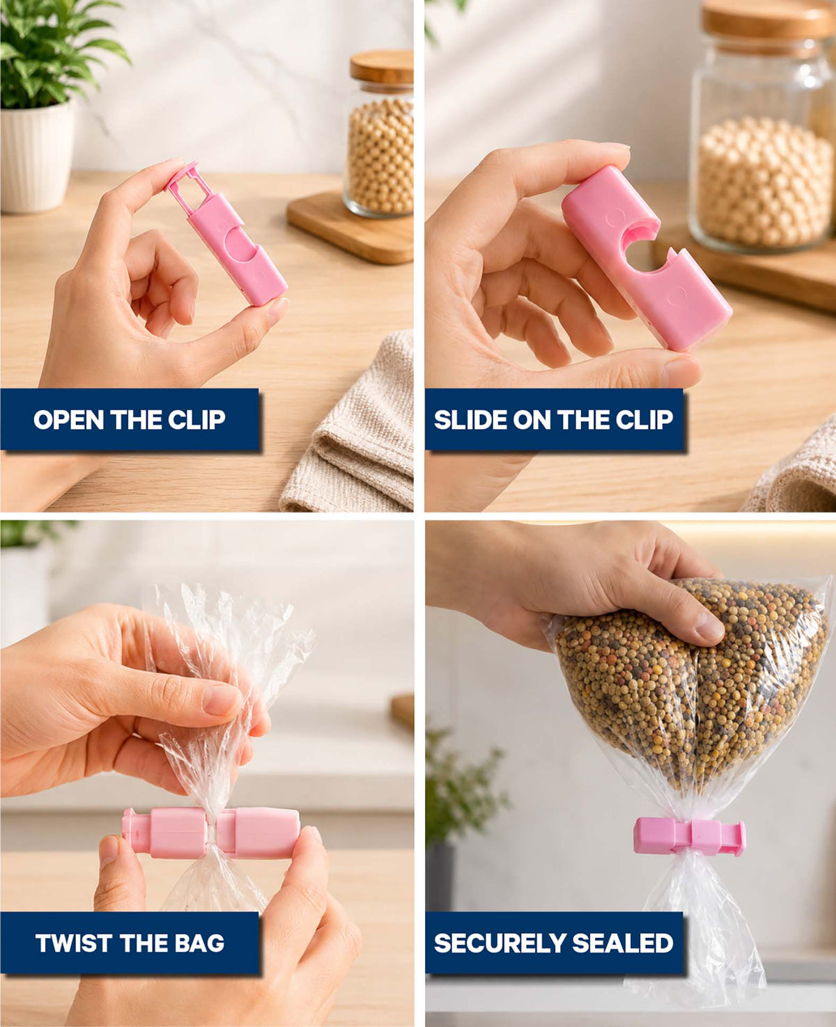 Tütenverschluss Clips, 3 Stk.