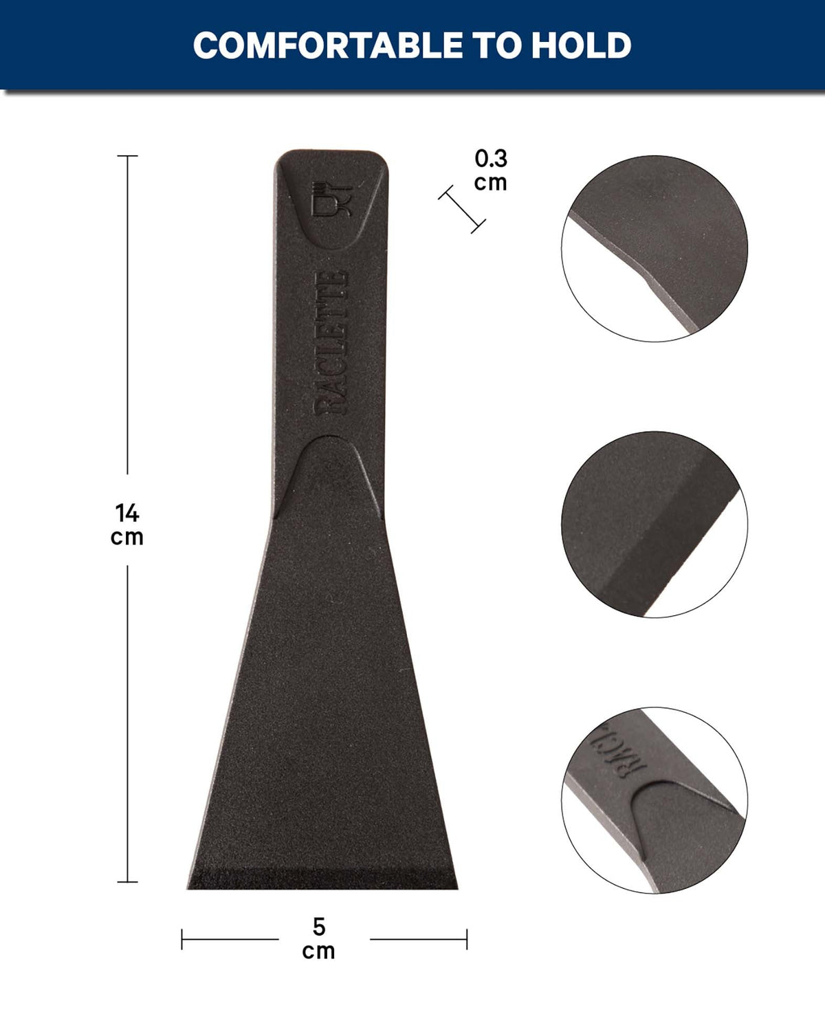 Raclette Schaber aus Silikon, 8er Set