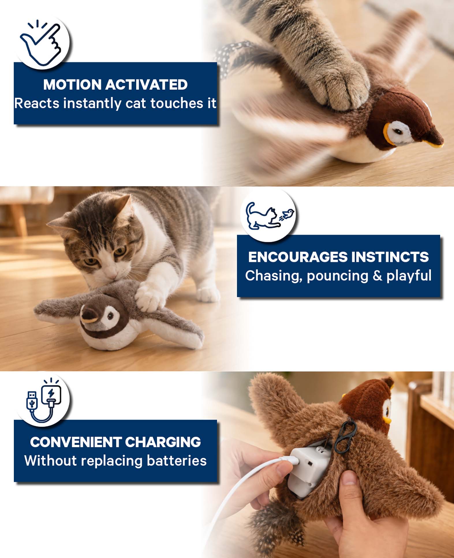 Interactive Cat Toy Flutterbird