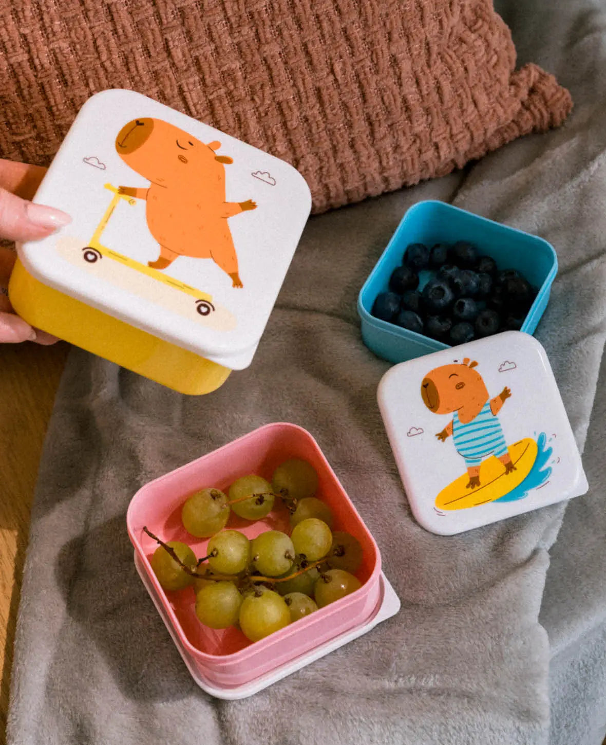 3er Set Lunchbox Kids, Capybara