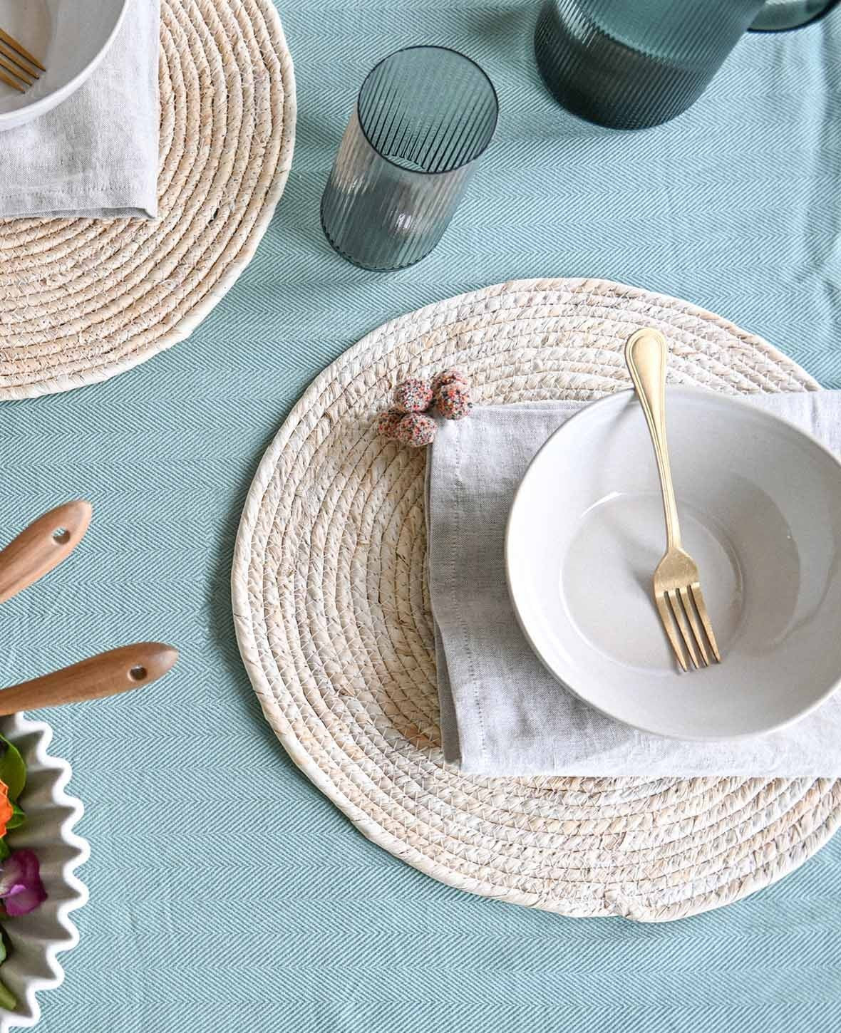 Rundes Tischset aus Rattan, Ø 38 cm