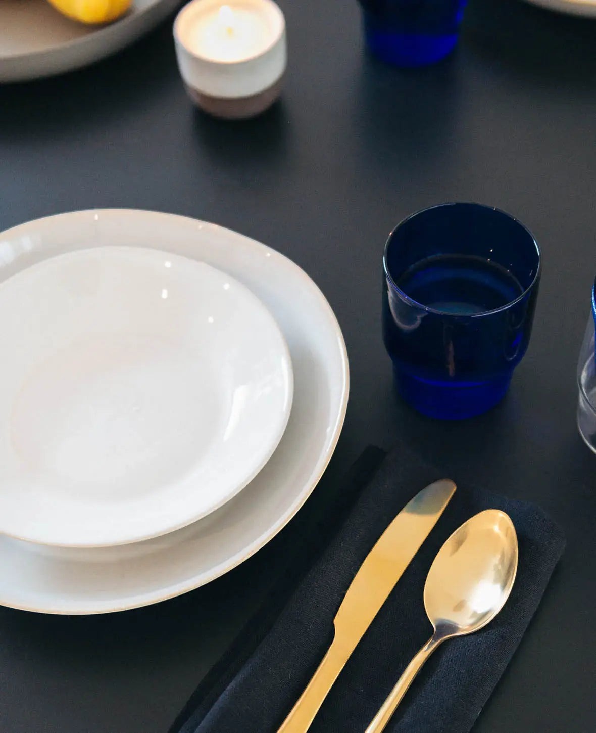 4er Set Trinkgläser "Miro", blau, 390ml
