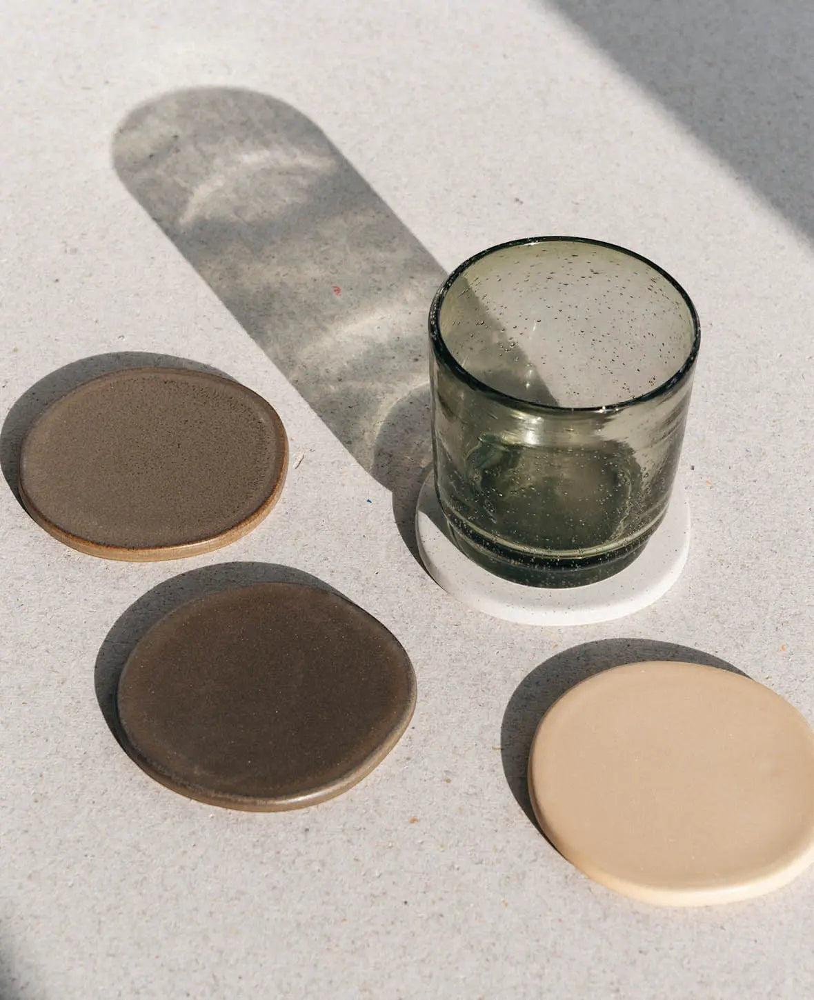 4er Set Trinkgläser "Orea", hellgrau, Ø 8.5 cm, 350 ml