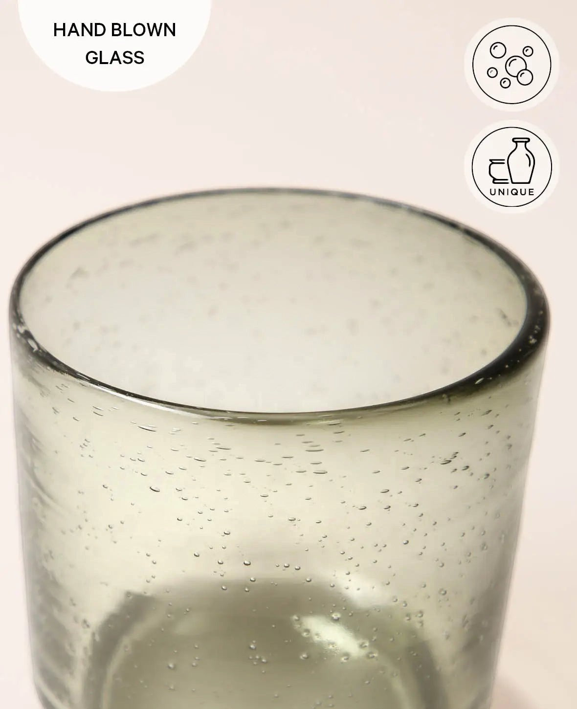 4er Set Trinkgläser "Orea", hellgrau, Ø 8.5 cm, 350 ml