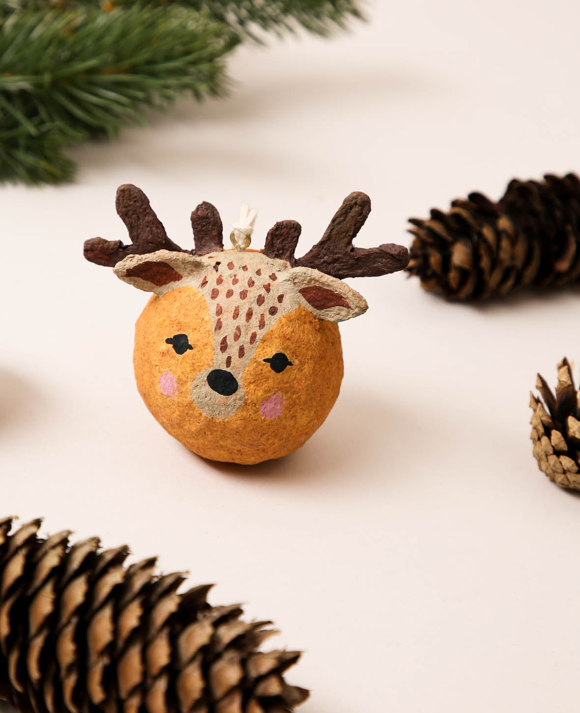 Hirsch Weihnachtsschmuck zum Aufhängen, Braun