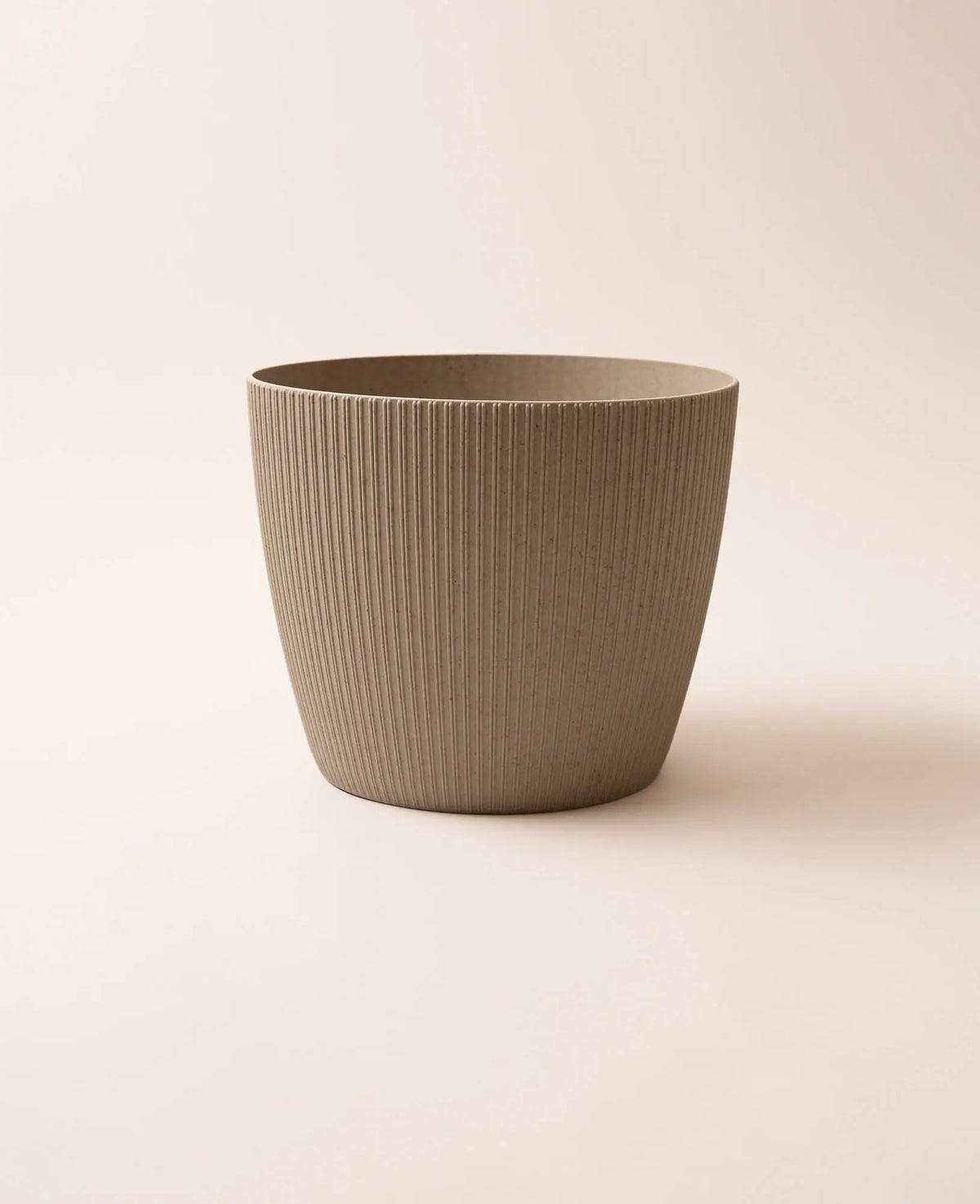 Federleichter Topf aus FSC Mix, H 17.5 cm x Ø 20 cm, Taupe