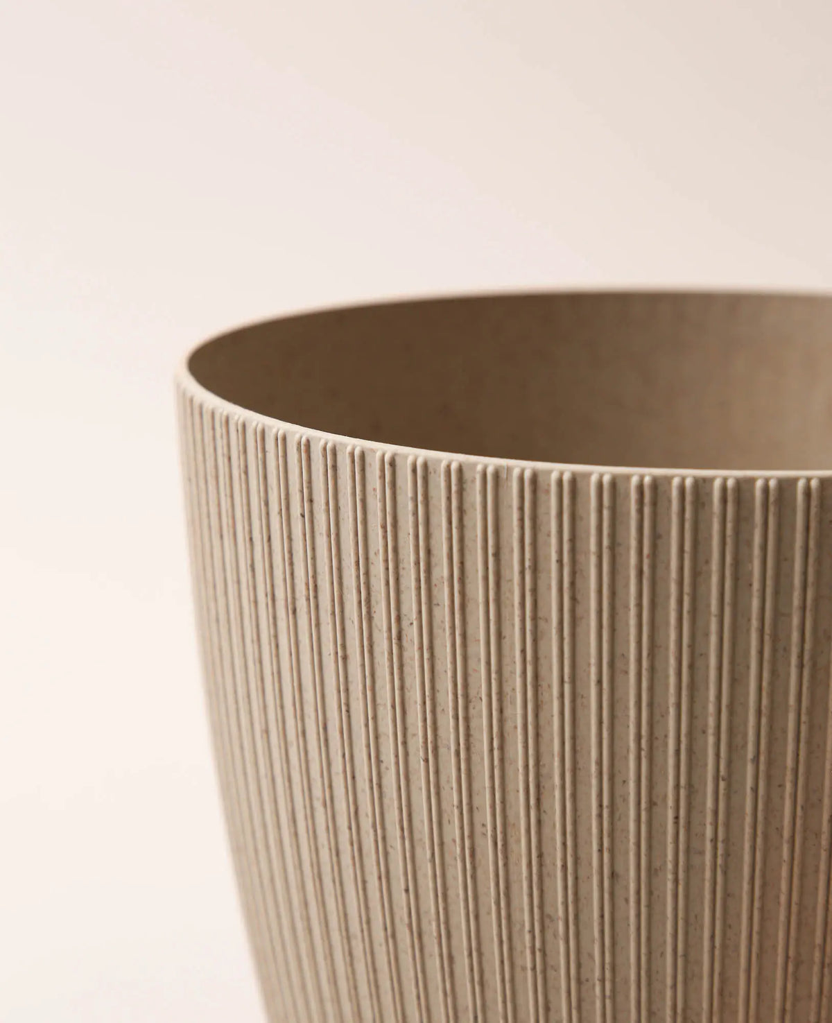 Federleichter Topf aus FSC Mix, H 17.5 cm x Ø 20 cm, Taupe