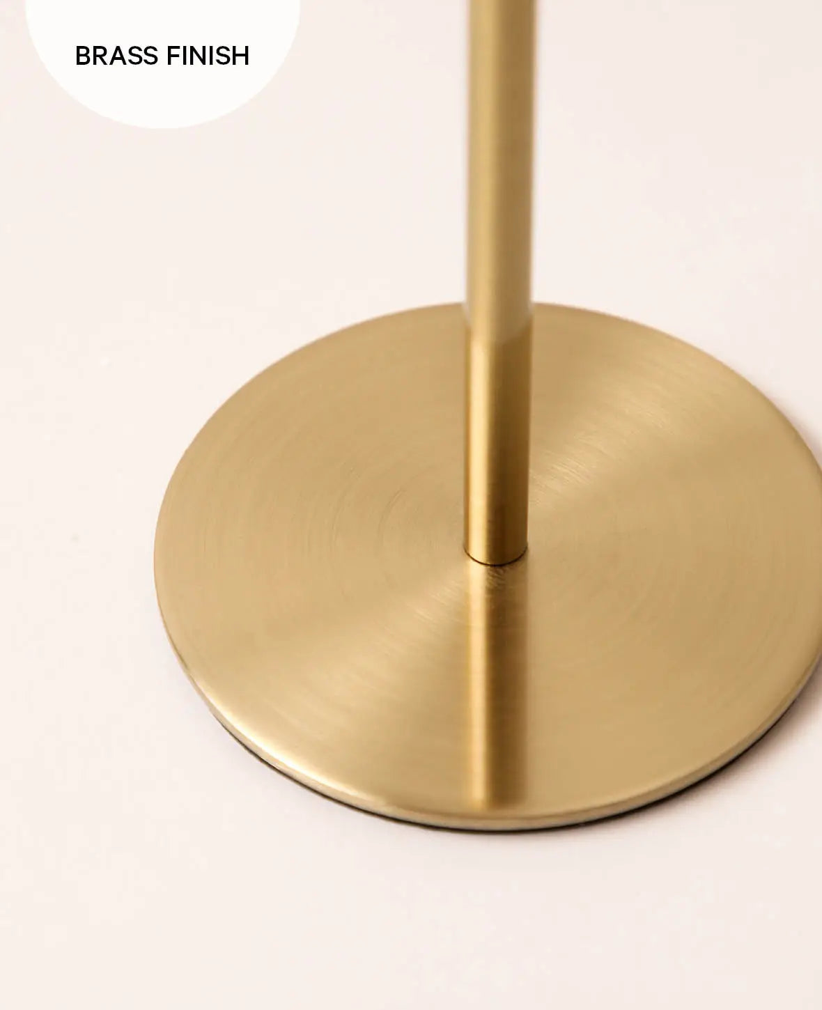 Kerzenständer für Stabkerzen in Messing Gold, Ø 8 x H 30 cm