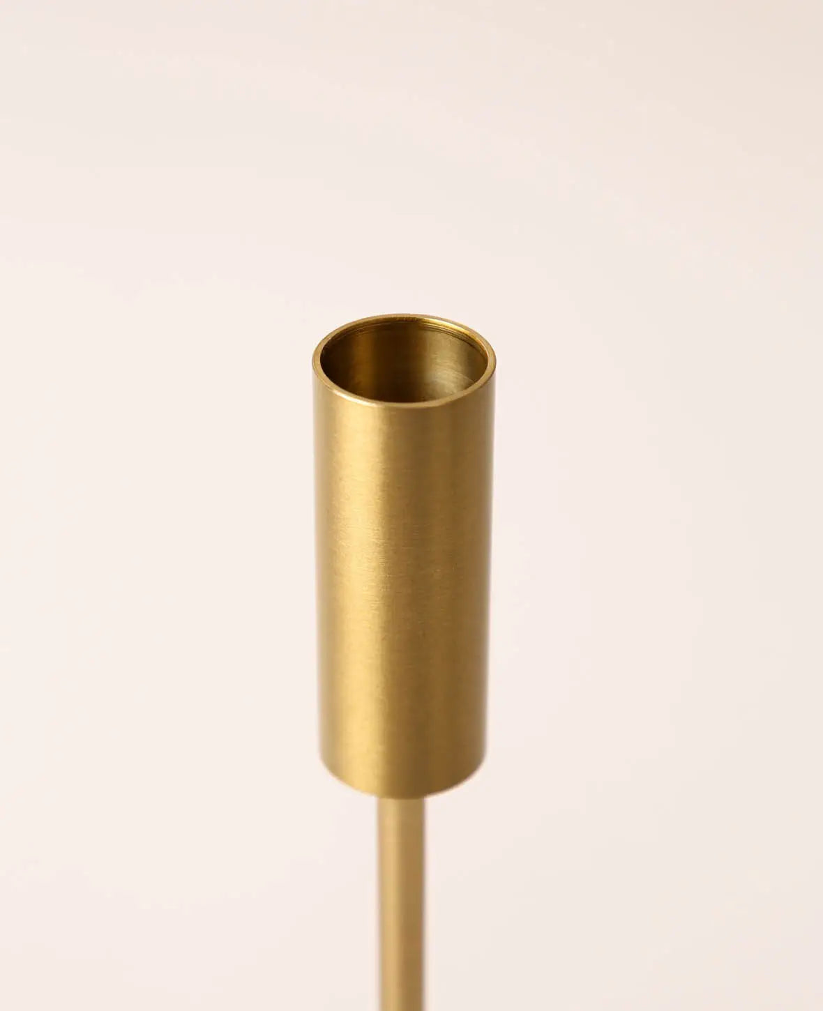 Kerzenständer für Stabkerzen in Messing Gold, Ø 8 x H 30 cm