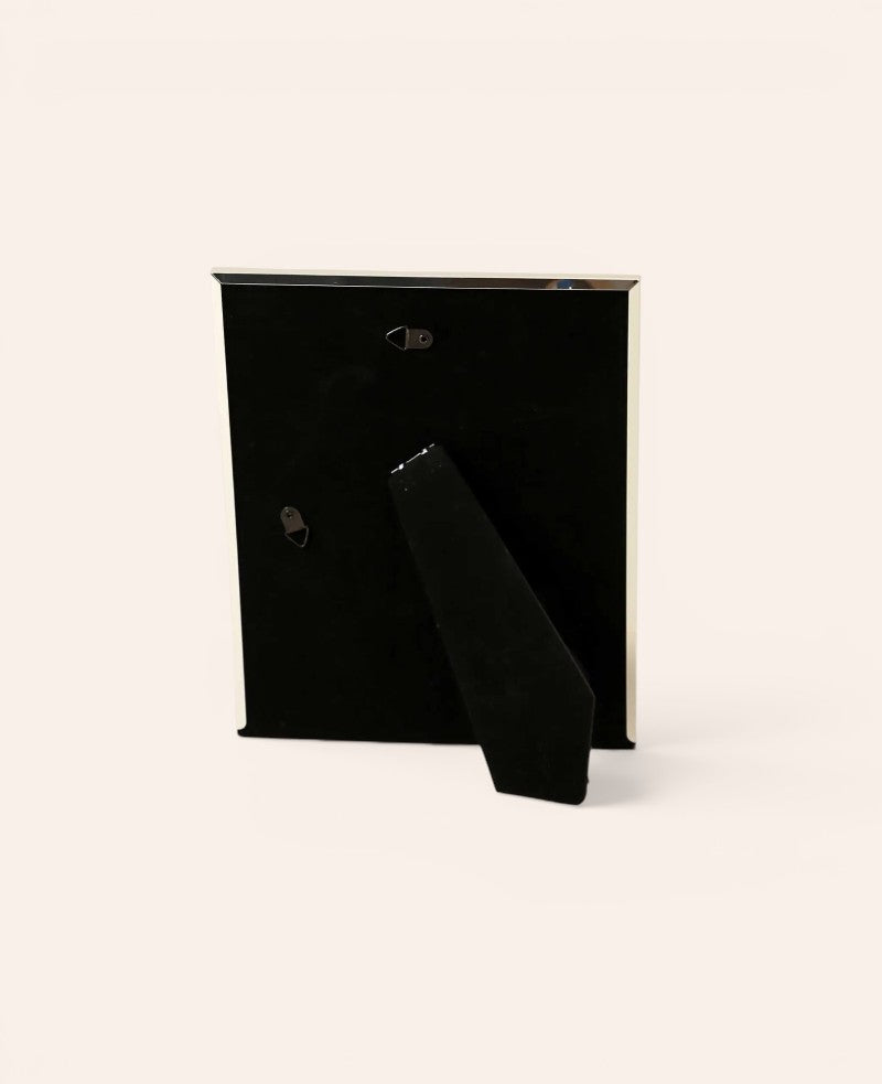 Silberner Metall Fotorahmen / Bilderrahmen, mit Passepartout H 25 cm x L 20 cm