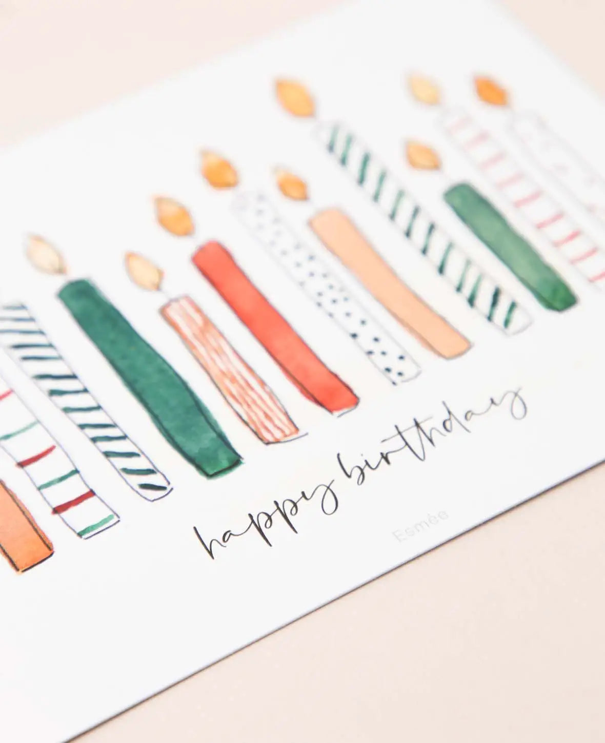 Postkarte, Birthday Candles