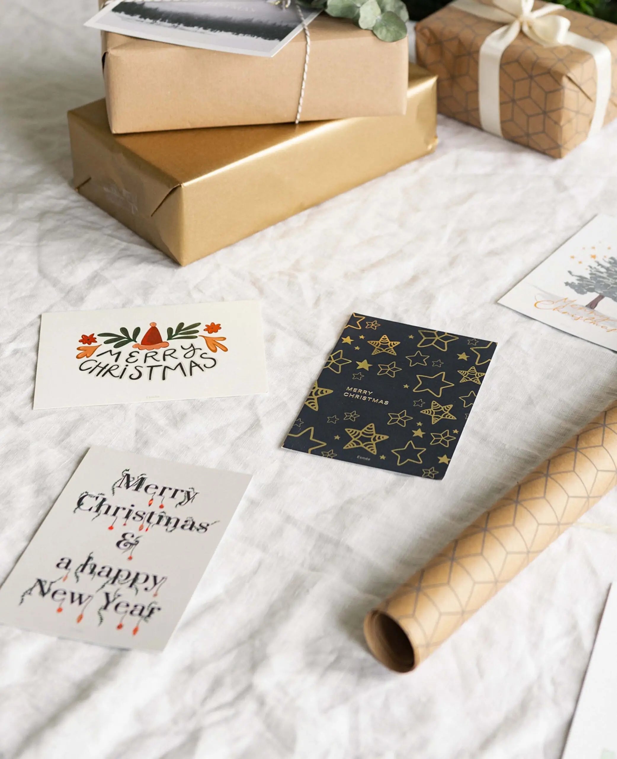 Weihnachtskarte / Postkarte im A6 Format, Snowy Font
