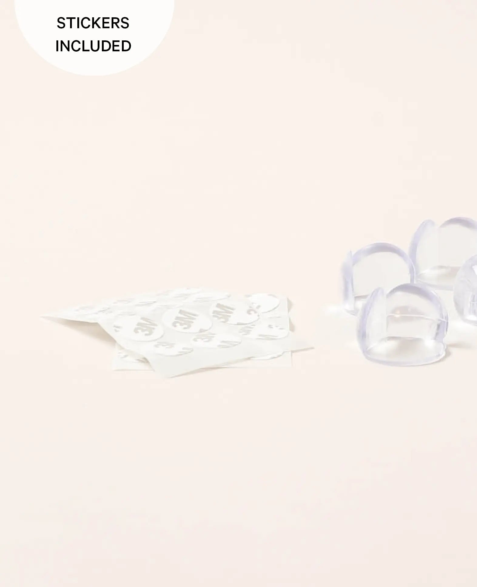 Kantenschutz / Kindersicherung für Tische, Transparent, Rund, 10 Stk.