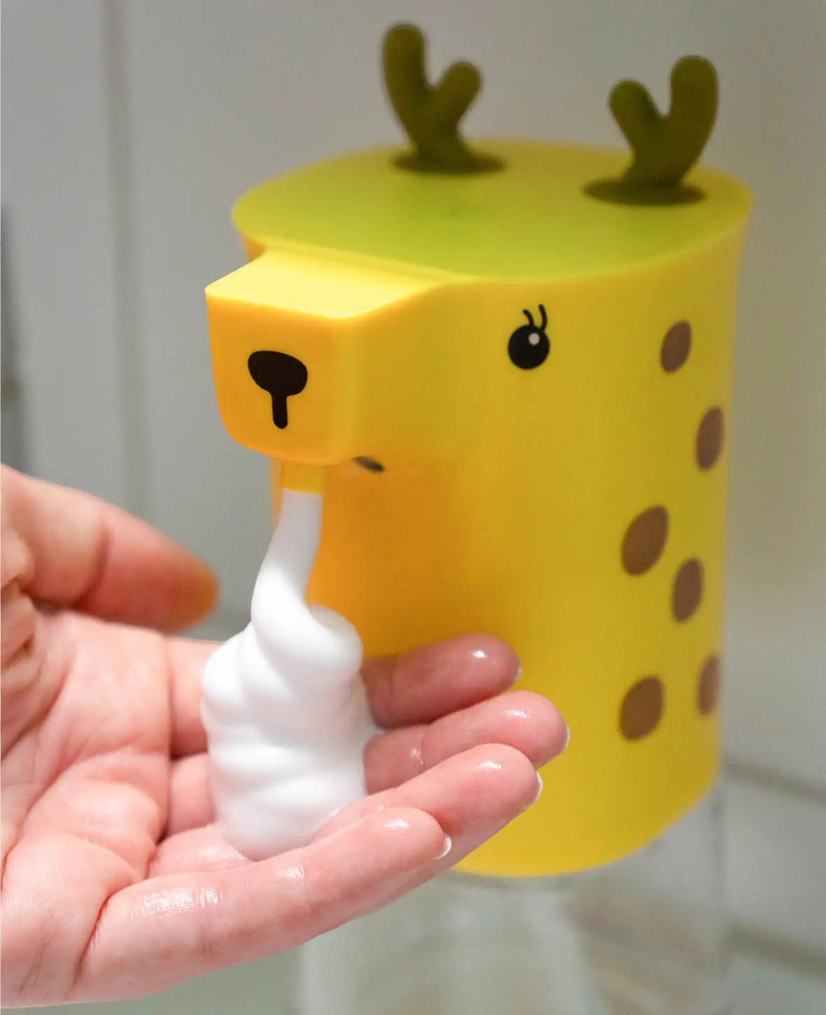 Automatischer Schaumseifenspender für Kinder, Giraffe