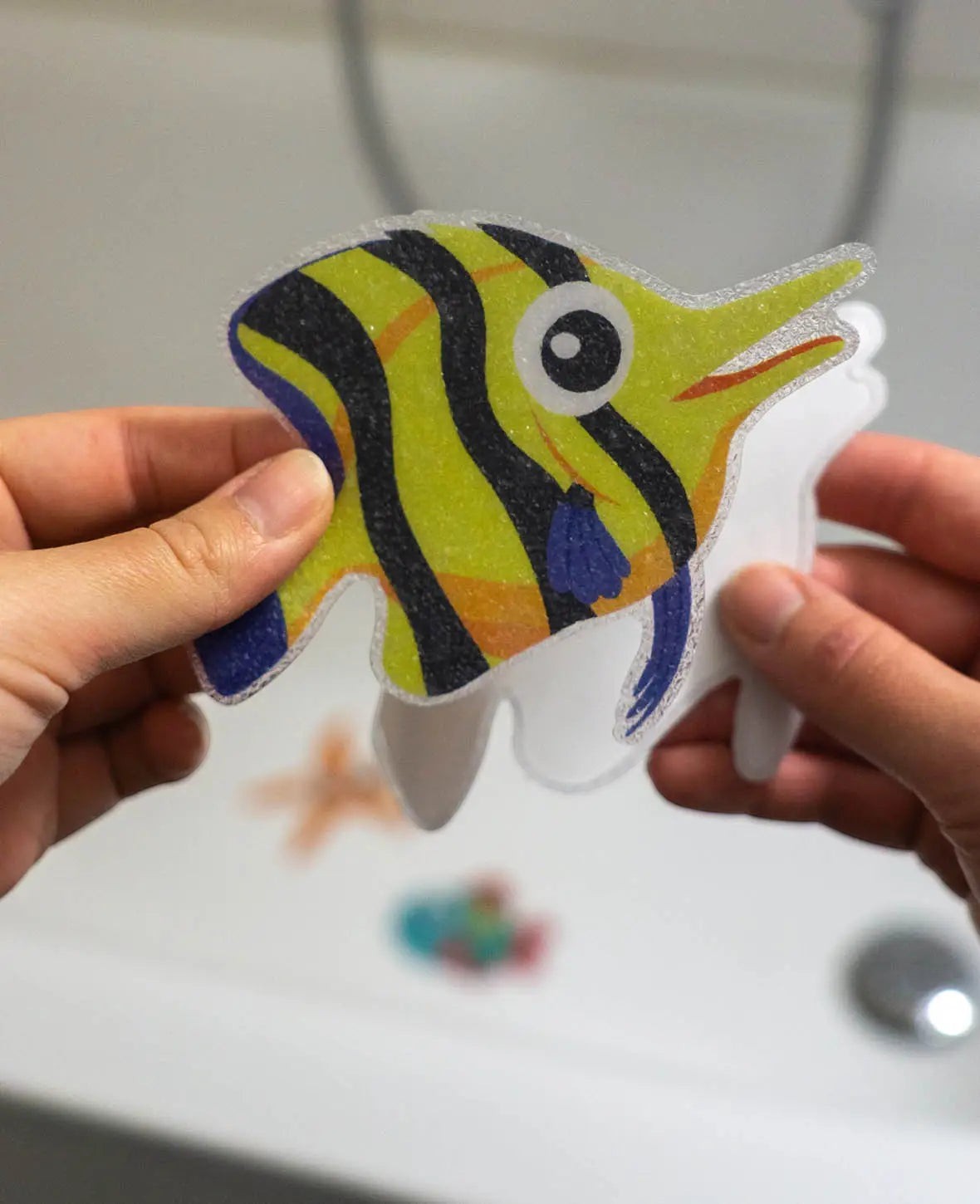Selbstklebende Antirutsch-Sticker für Dusche und Badewanne, 9 Stück, Meerestiere