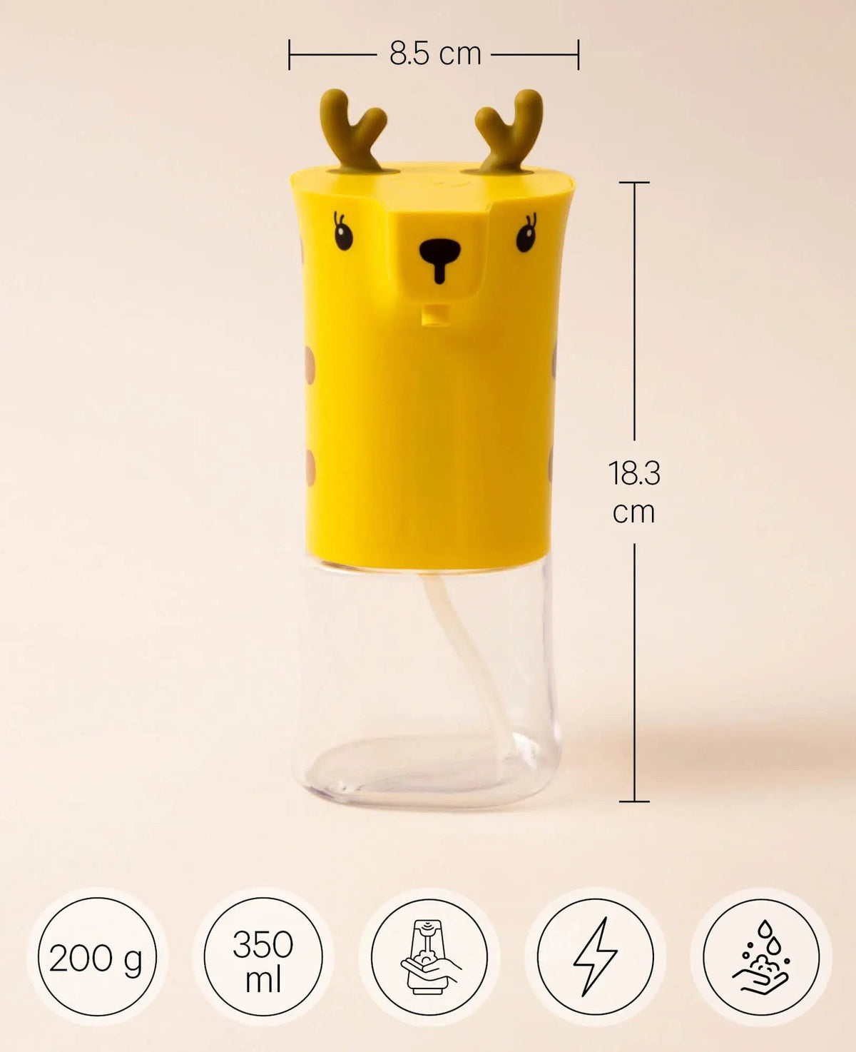 Automatischer Schaumseifenspender für Kinder, Giraffe