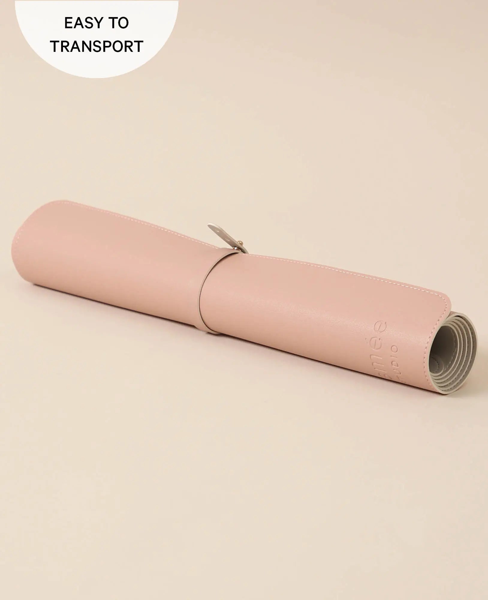 Schreibtischmatte aus veganem Leder in Rosa, mit rutschfester Unterseite, 80 x 40 cm