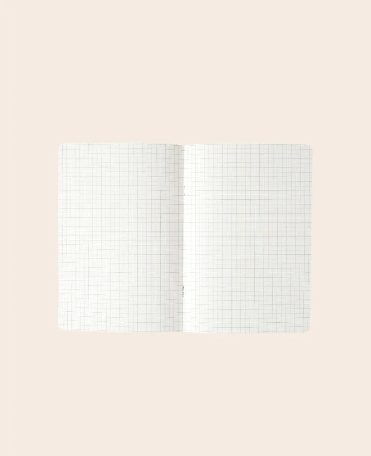 Notebook A5, Notizheft mit karierten Blättern in schlichtem floral gemusterten Design mit Etikett, Bunt, 80 g, 148 x 210 mm, 60 Blatt
