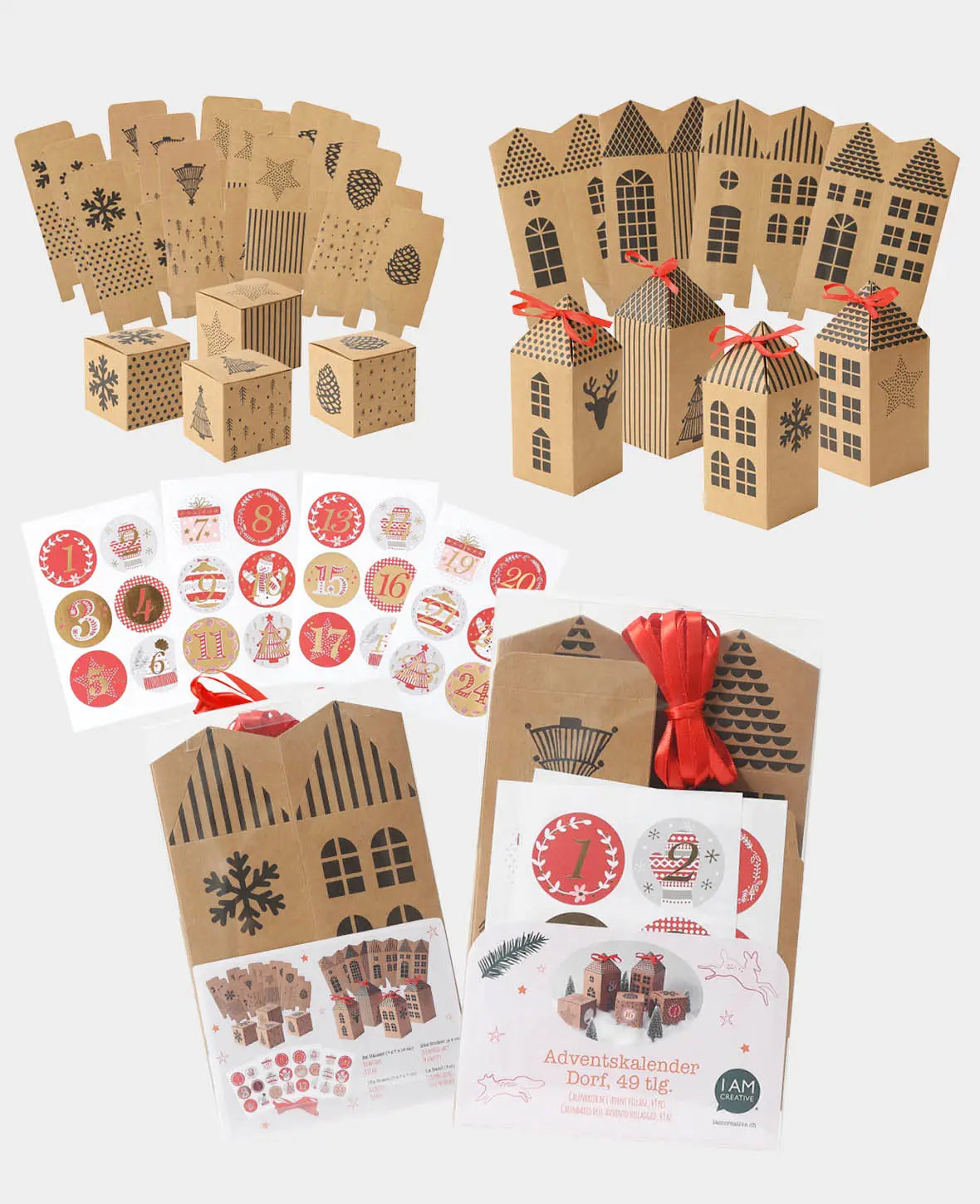 Adventskalender Dorf, 49 tlg.