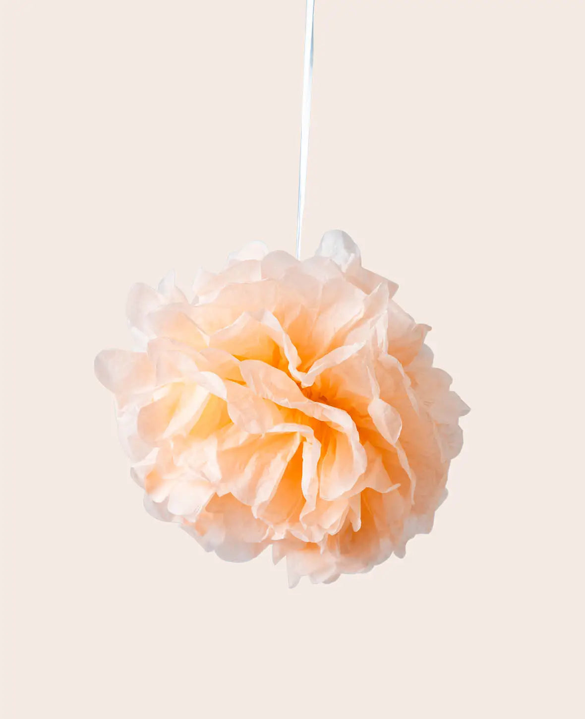 Pompom-Set zum Aufhängen, Lachsfarben, 3 Stk.