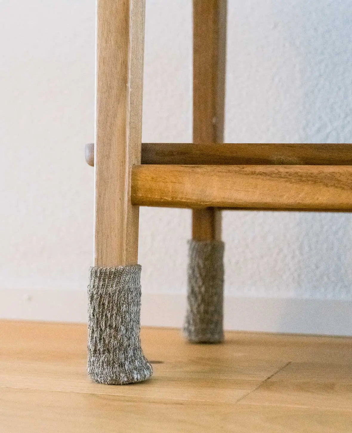 (4er) Wolle Stuhlbein Stulpen Schutz – Braun