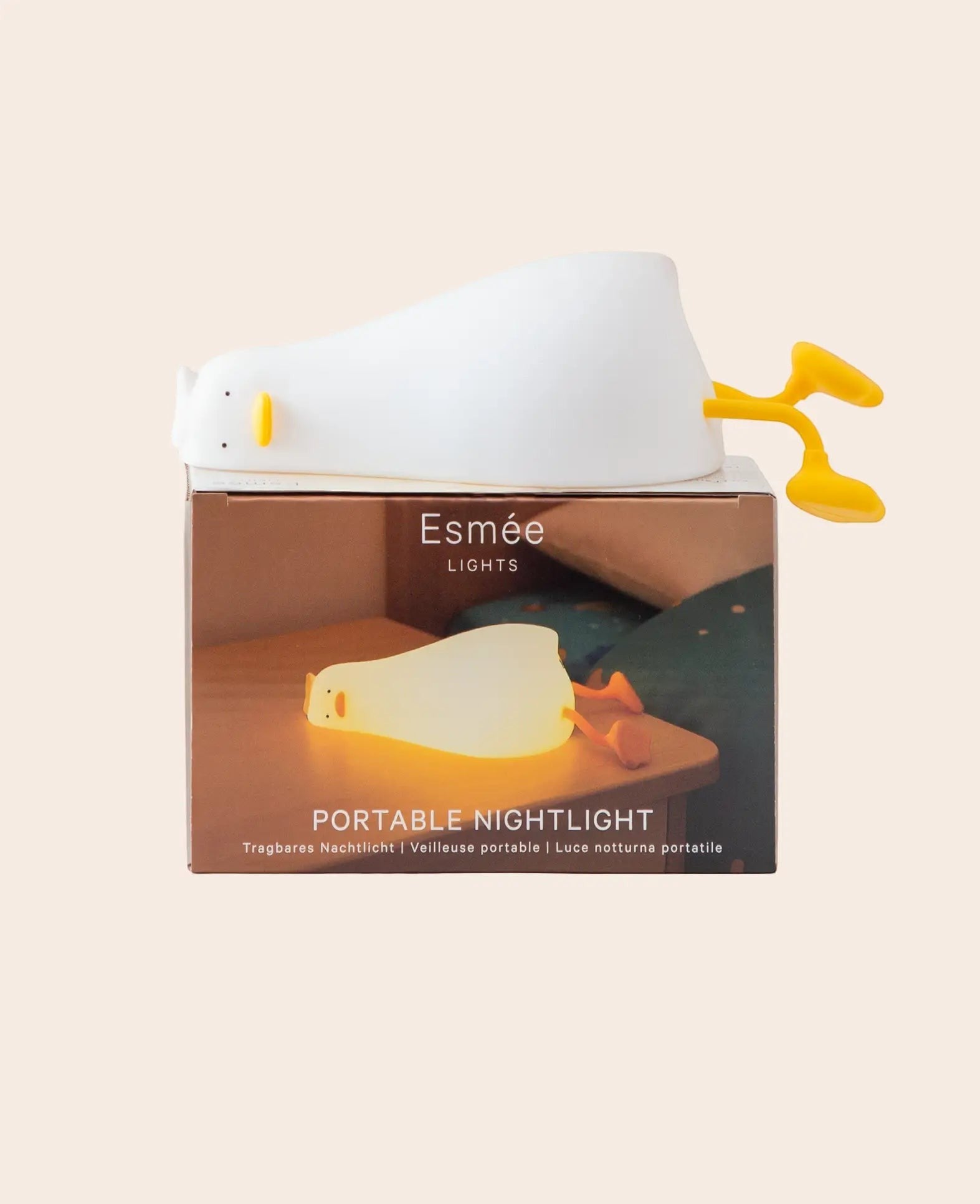LED Nachtlicht Ente mit Touch, Weiss