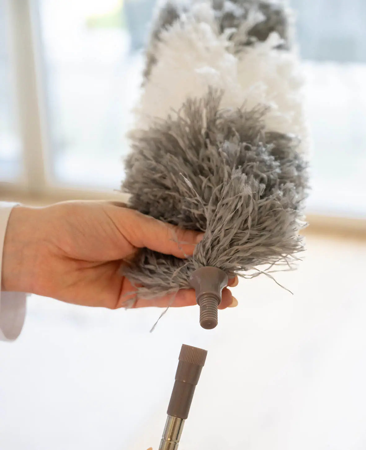 Mikrofaser Staubwedel Reinigungsbürsten mit Teleskopstiel, 2.5 m, 4-tlg.