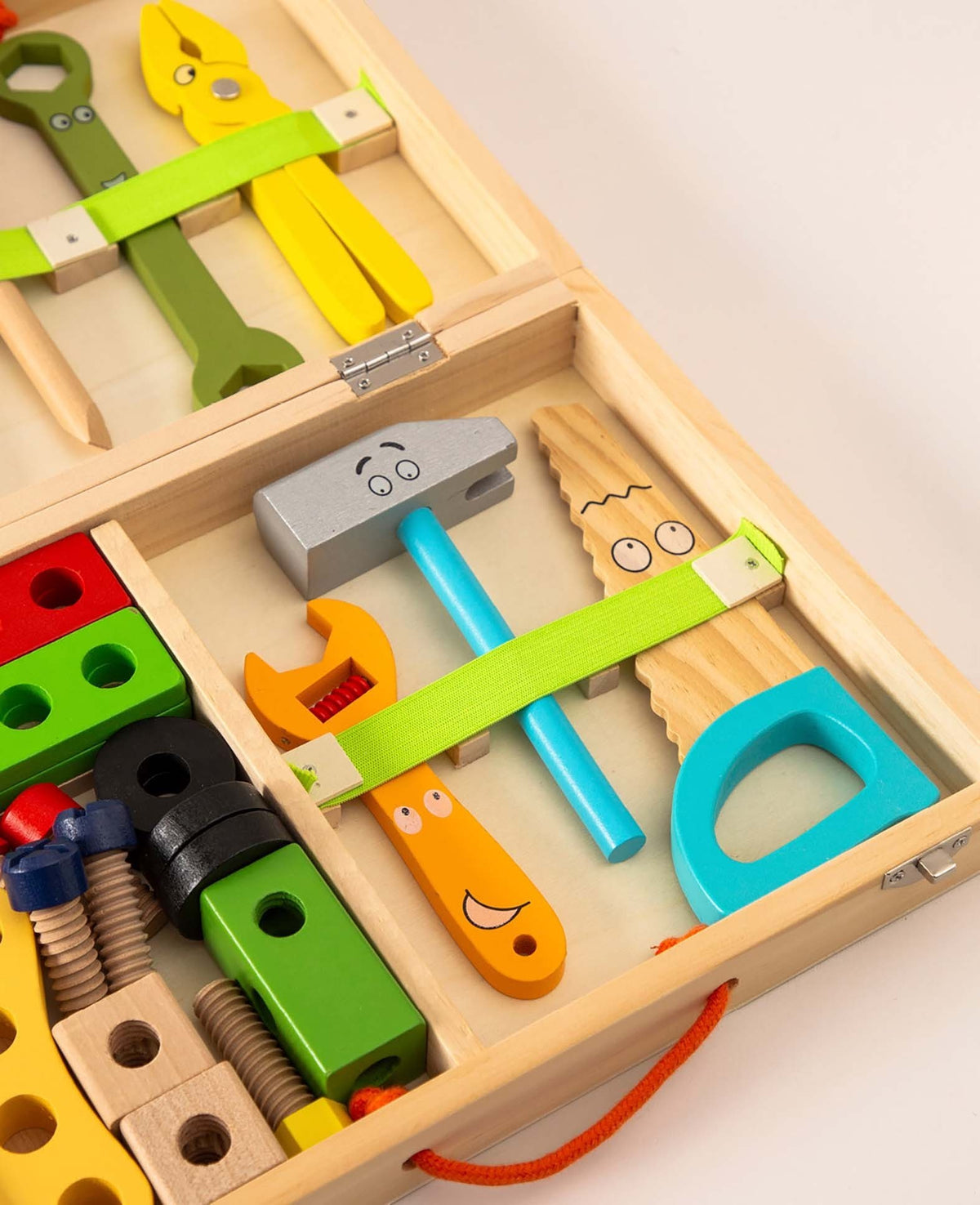 Lernspielzeug Werkzeug Set 36-tlg. – Kinder Handwerker Koffer
