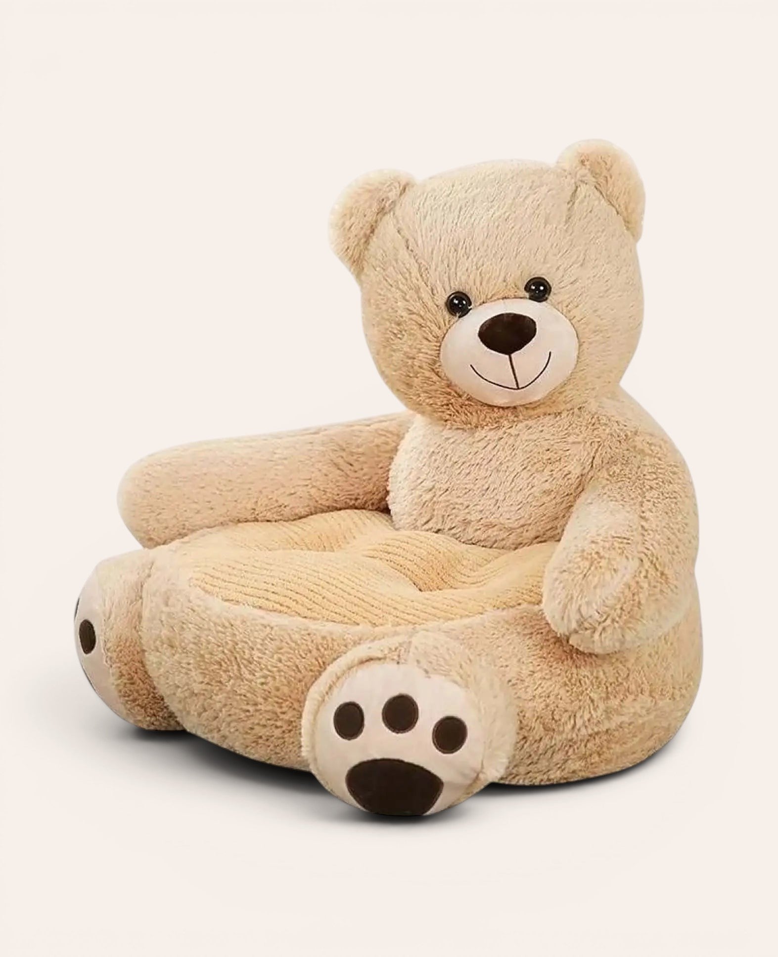 Kinder Plüsch Sessel Bär, Braun, 50×40×50 cm
