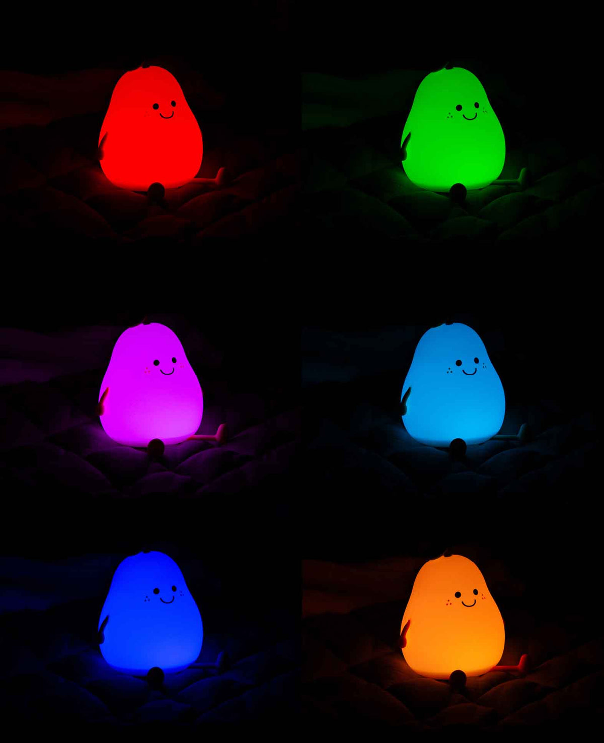 LED Nachtlicht Birne mit Touch, Weiss