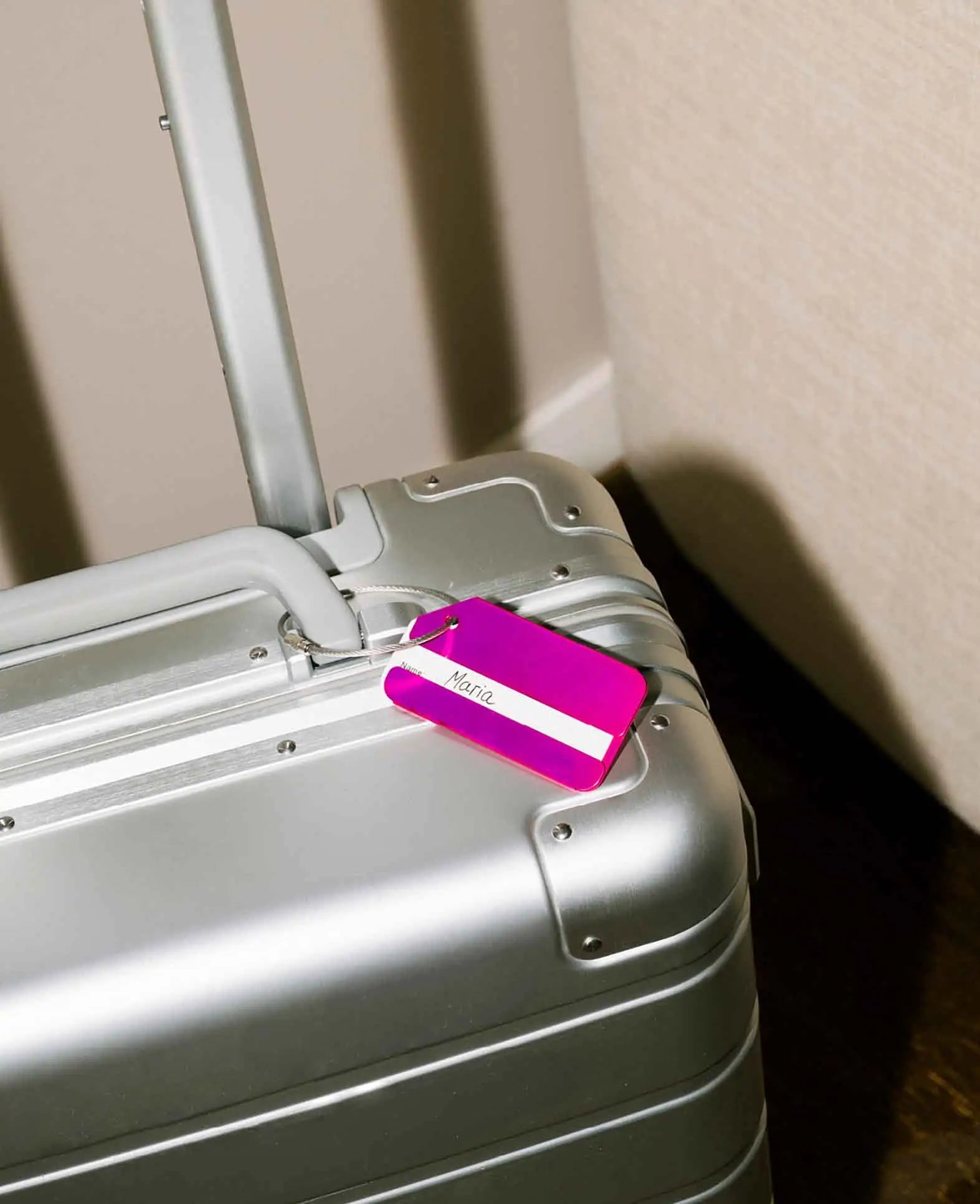 Aluminium Kofferanhänger Luggage Tag mit Adressschild, Bunt, 8 Stk.