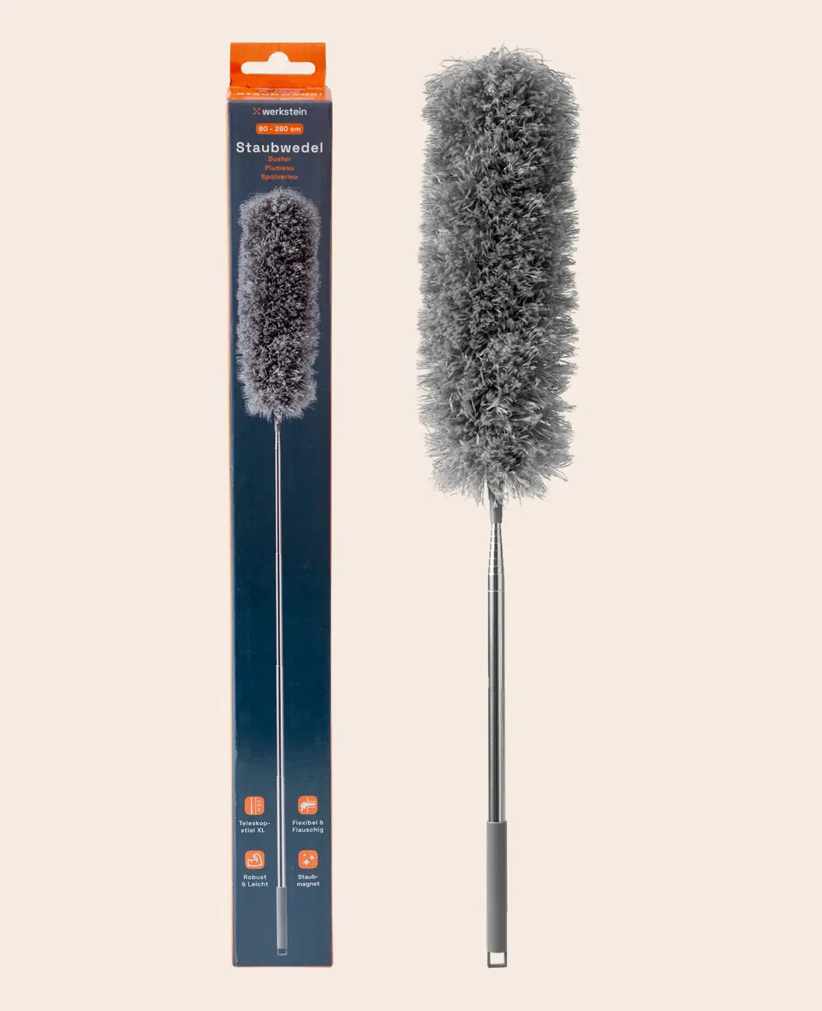 Mikrofaser Staubwedel mit Teleskopstiel (2.8m)