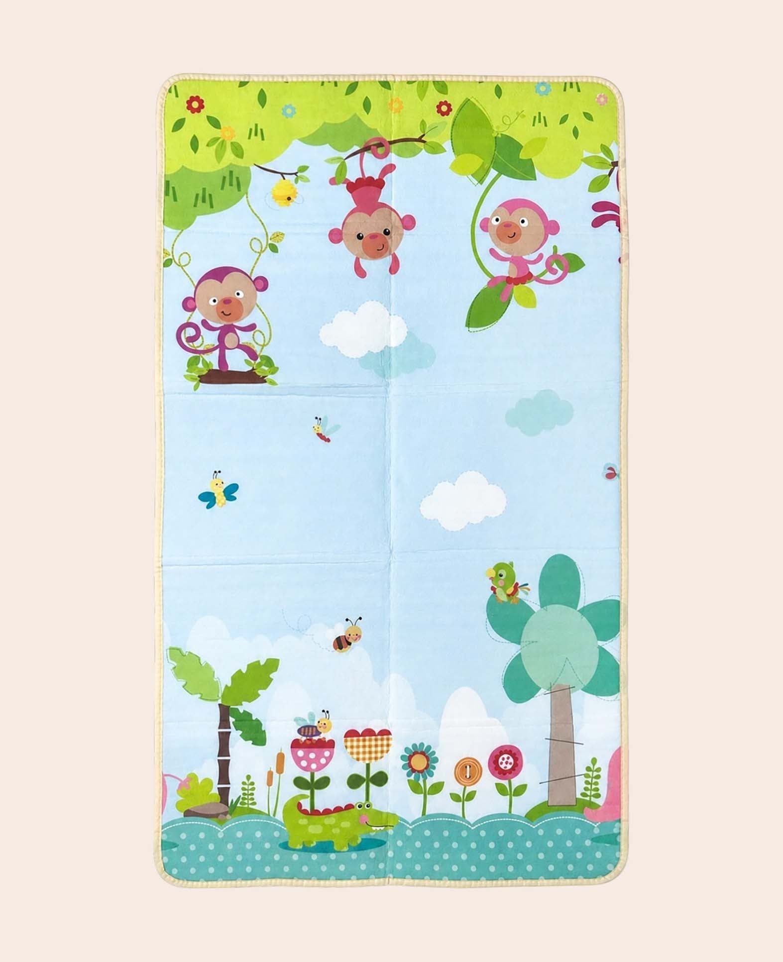 Faltbare Schaumstoff Spielmatte Doppelseitiger - Bunt, 180x100cm