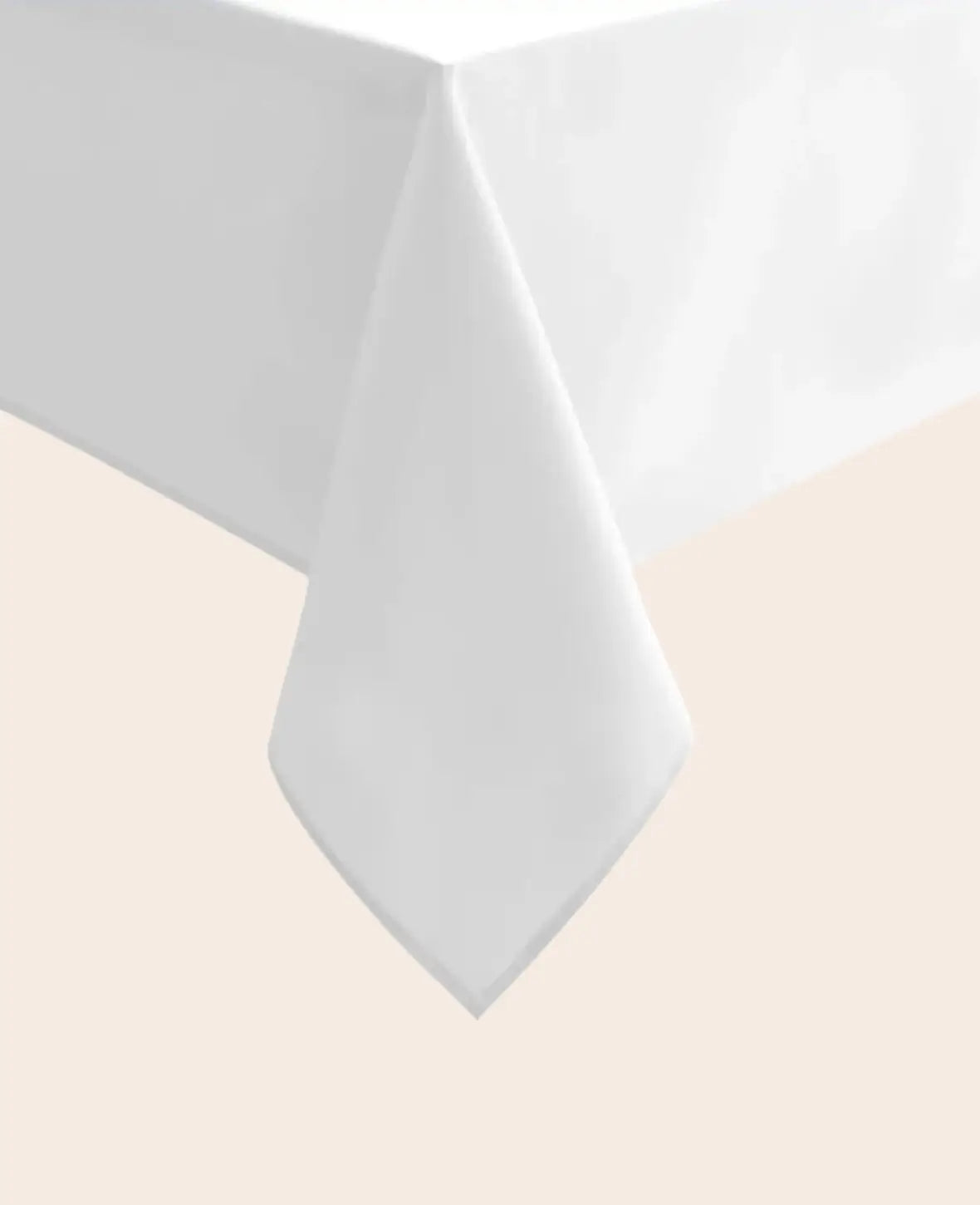 Stoff Tischdecke Esszimmer Tisch Tuch Uni Design - Weiss, 140x260cm