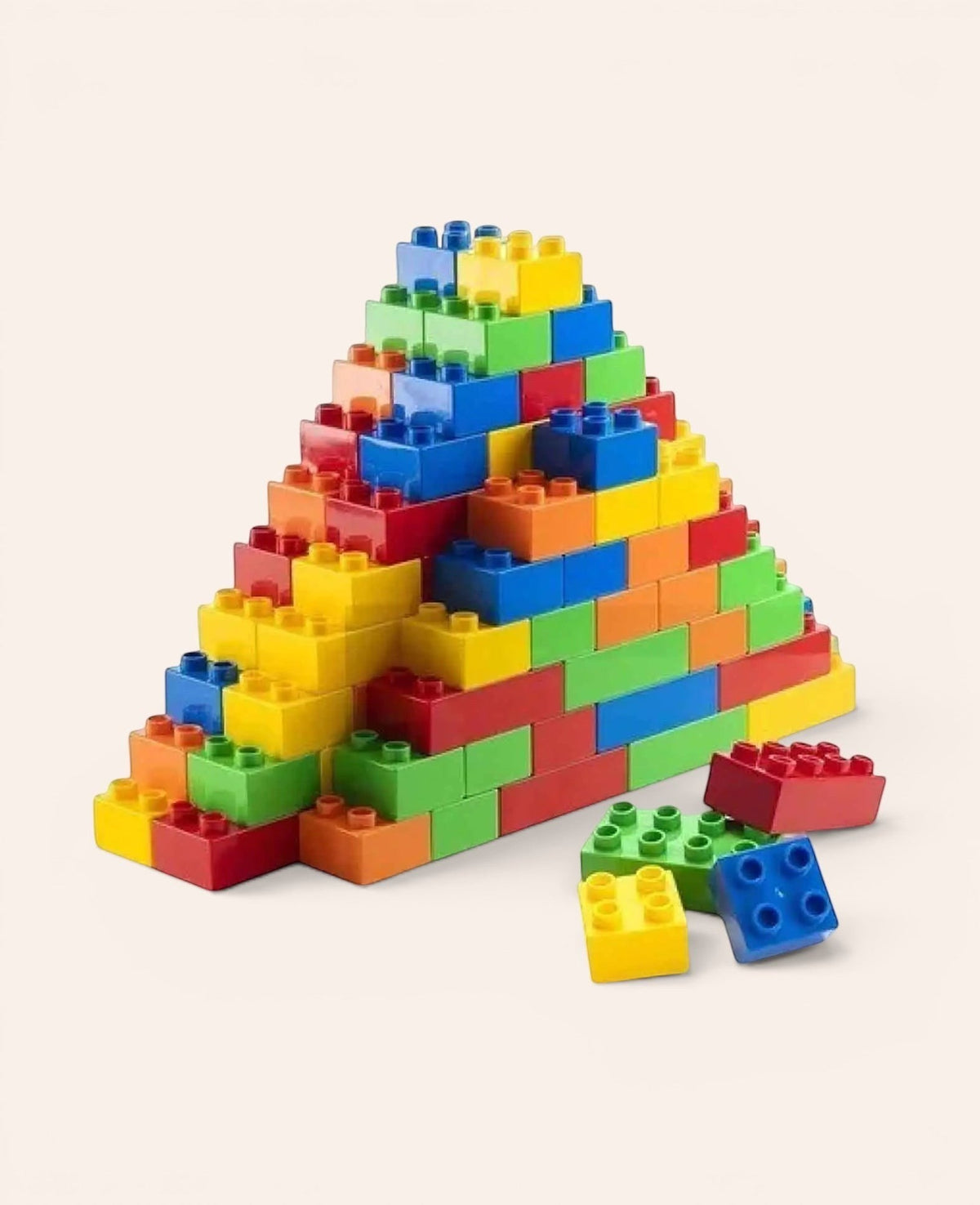 Kunstoff Bausteine Kinder Klemmbausteine Bauklötze, Assortiert, 50 Stk.