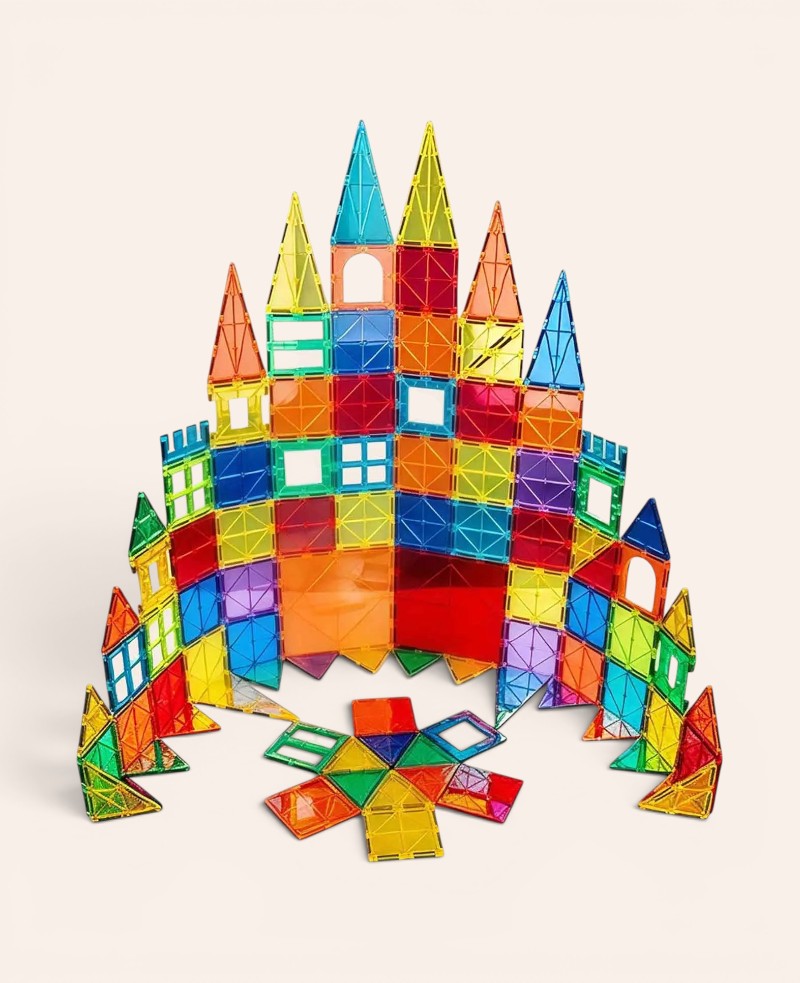 Magnetische Bausteine für Kinder, 60-tlg.