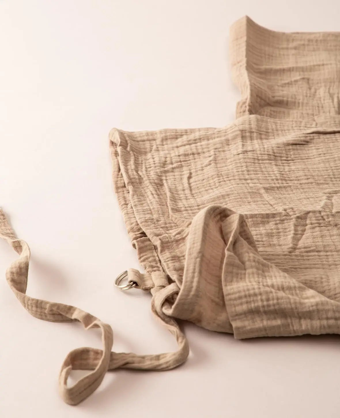 Baby Stilltuch, Baumwoll Musselin, Beige, 95x75cm