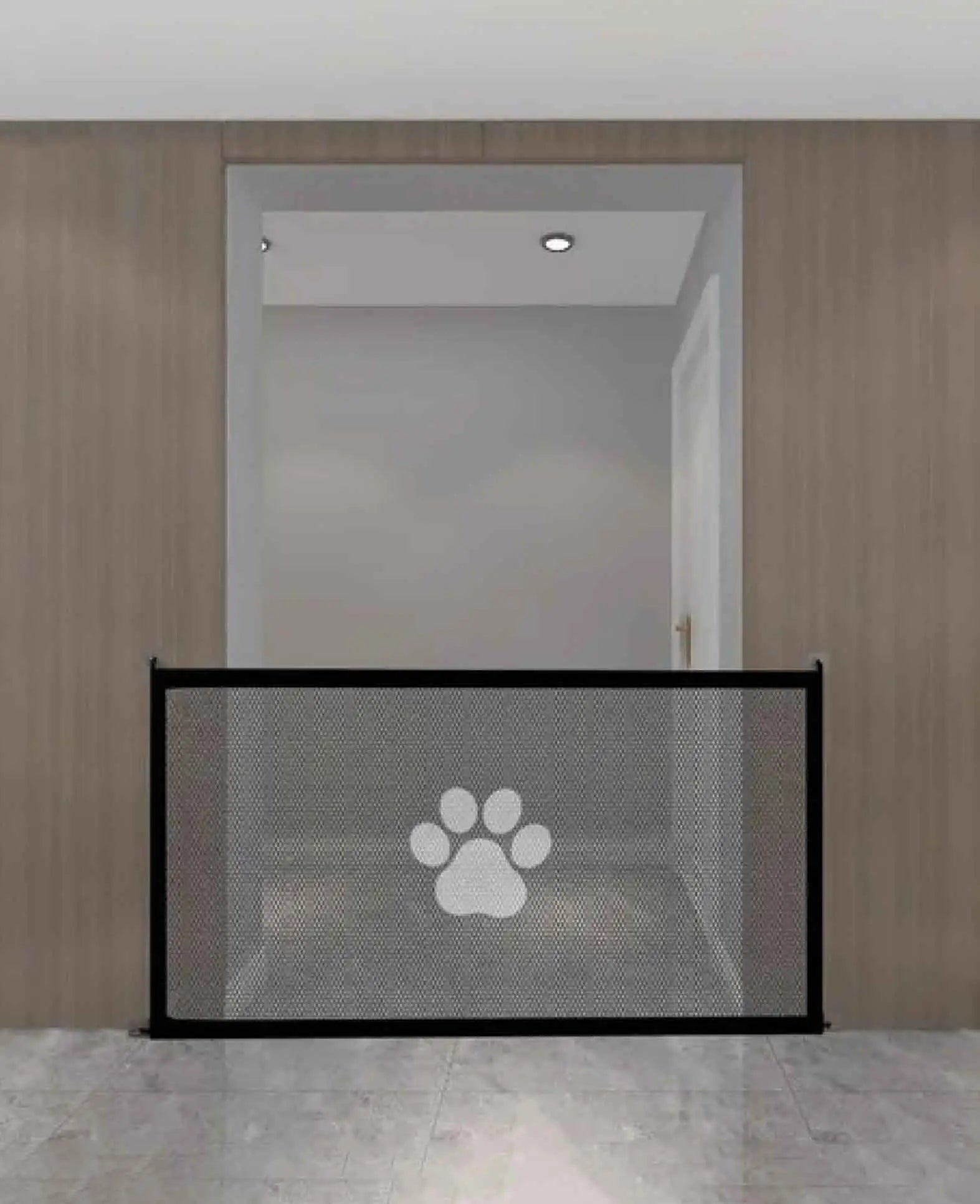 Nylon Hunde Schutzgitter Netz Tür / Treppen Barriere - Schwarz,78x180cm