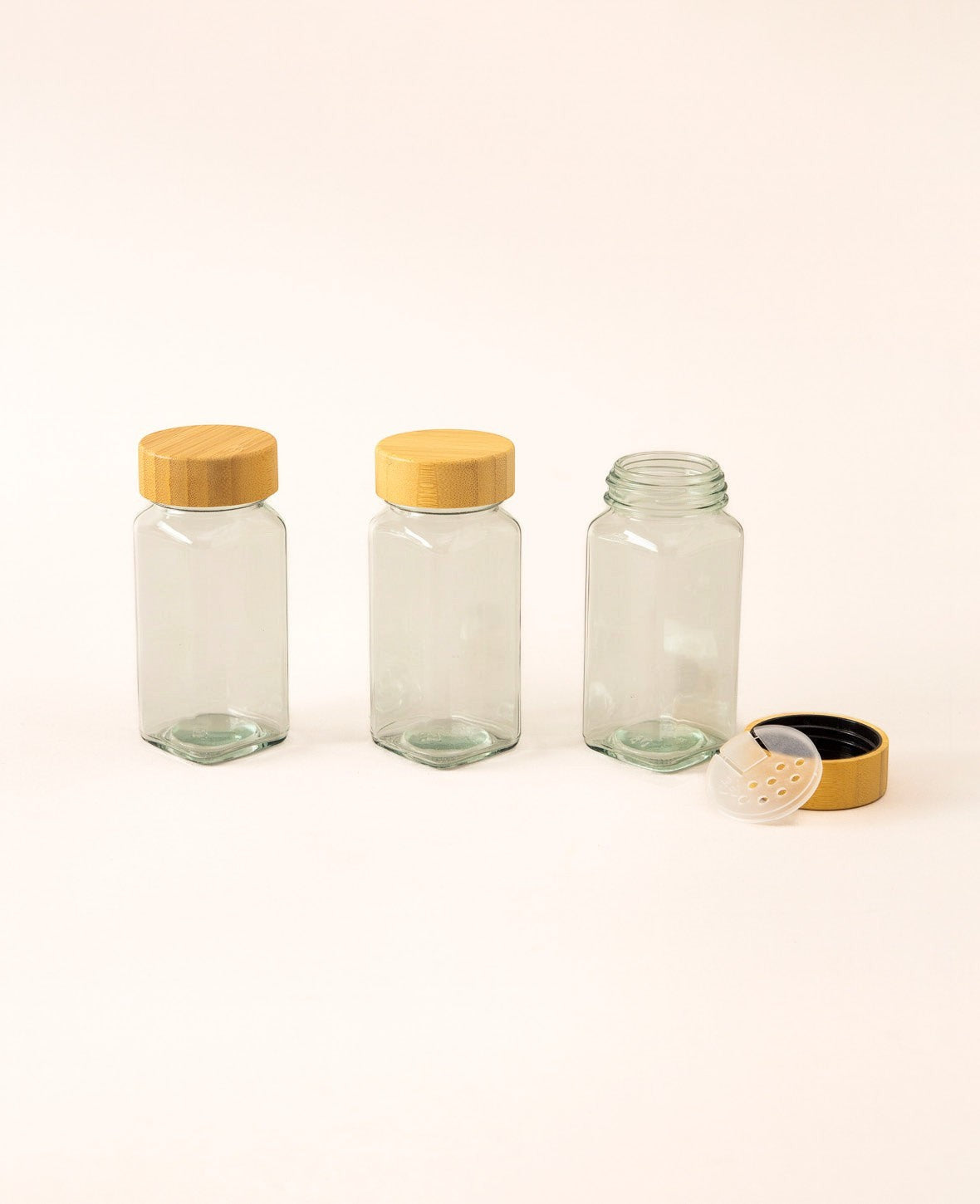 Glas Wiederverwendbarer Gewürzstreuer, 120ml - Transparent, 51-tlg.