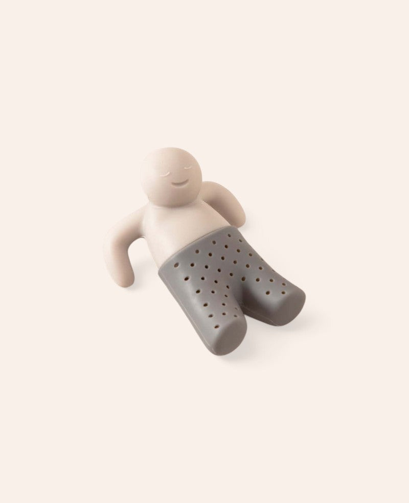 Silikon Infuser Teemännchen Teesieb Teekugel für losen Tee - Grau