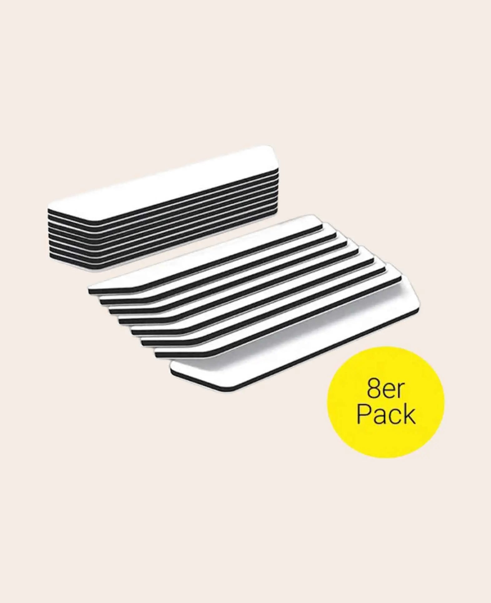 Anti-Rutsch Silikon Pad für Fussmatte / Teppich / Kissen – Schwarz, 8 Stk.