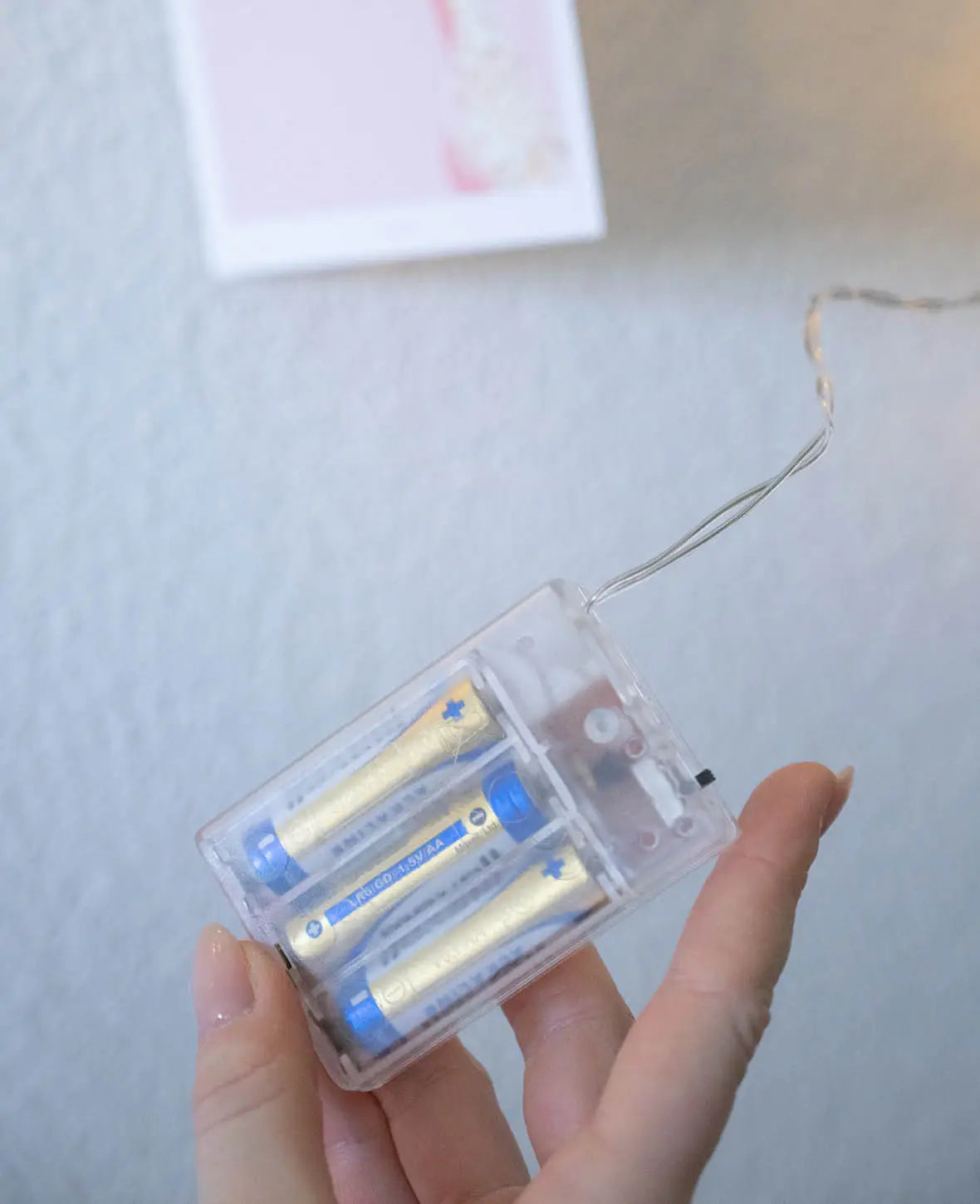 LED Lichterkette mit Foto Clips / Klammern (Batteriebetrieben) - Warmweiss, 2.2 m