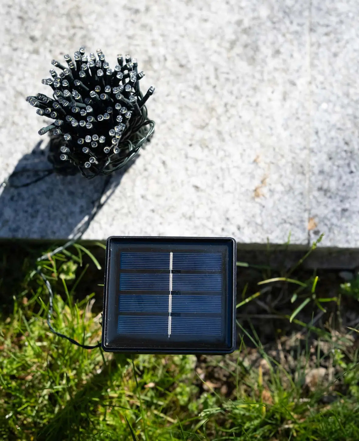 LED Deko Solar Lichterkette Outdoor Beleuchtung IP65 - Warmweiss, 22 m