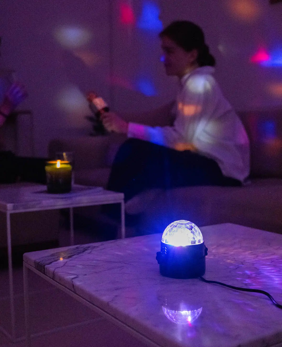 Soundgesteuerte 6W LED Discokugel Partylicht mit Fernbedienung