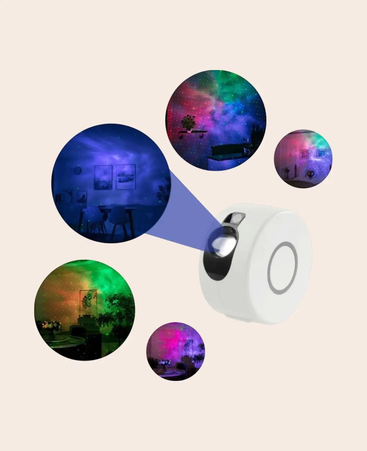 Galaxy LED Projektor Nachthimmel mit Fernbedienung