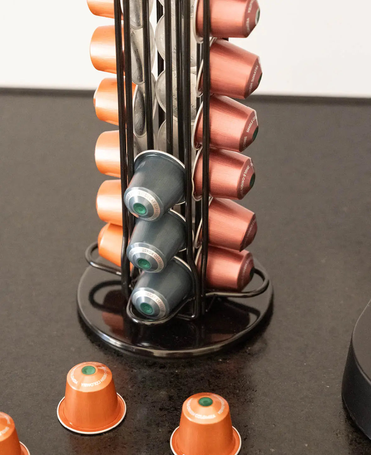 Nespresso Kaffeekapsel Halterung für 40 Kapseln - Schwarz