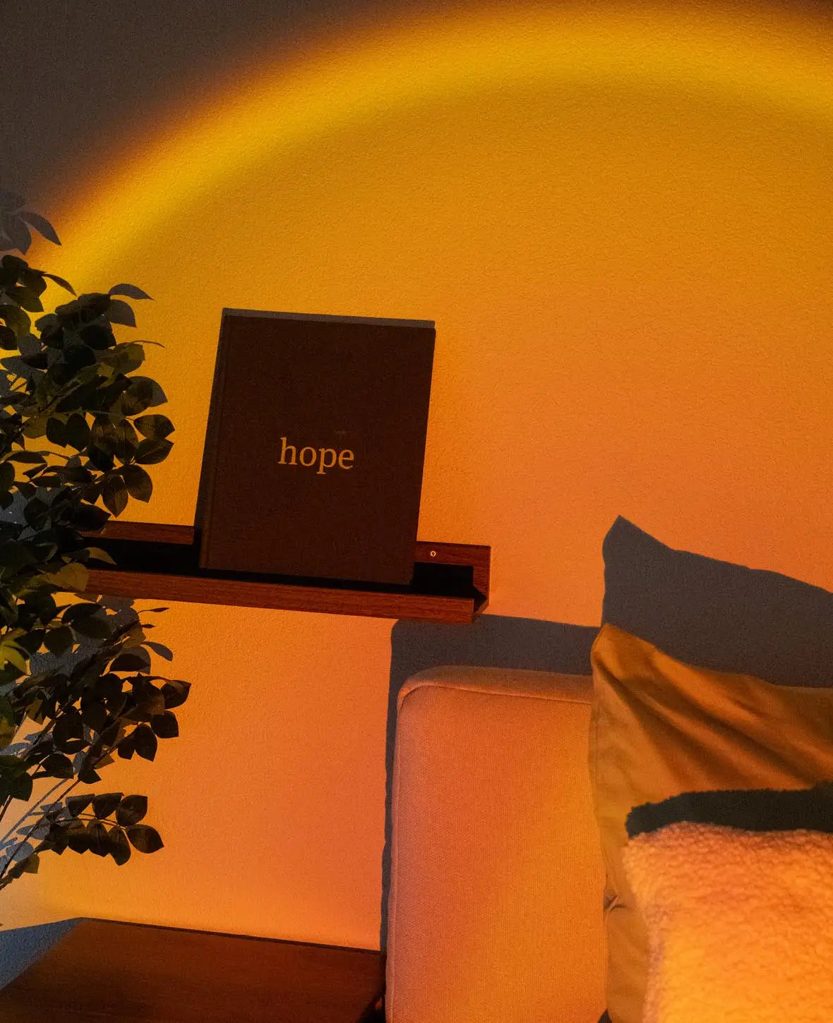 Sonnenuntergang Projektor Lampe USB Nachtlicht mit Tripod Stativ, Schwarz