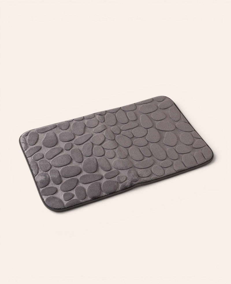 Badteppich Memory Foam Badematte Wasserabsorptions - Grau, 50x80cm