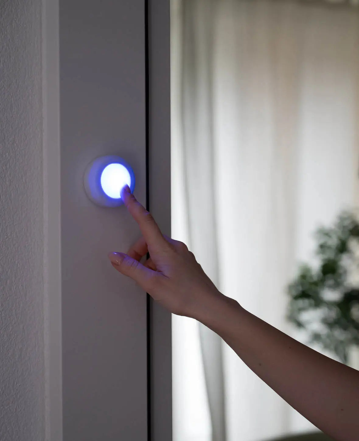 Kabelloses RGB LED Licht Nachtlicht mit Touch Control/Fernbedienung, Weiss